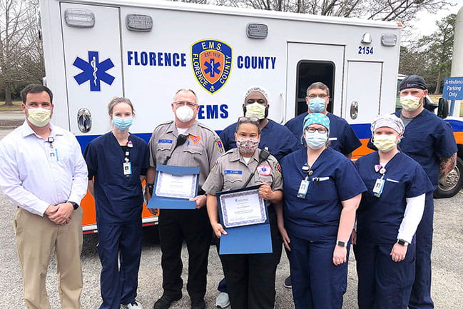 Florence County EMTs and Thrombectomy Crew