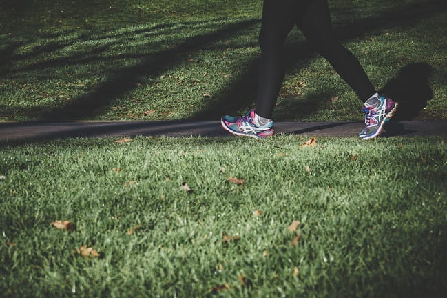Start small with physical activity goals, like walking